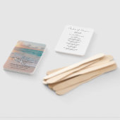 Beach Funeral Celebration of Life Order of Service Handwaaier (Niet-gemonteerd)