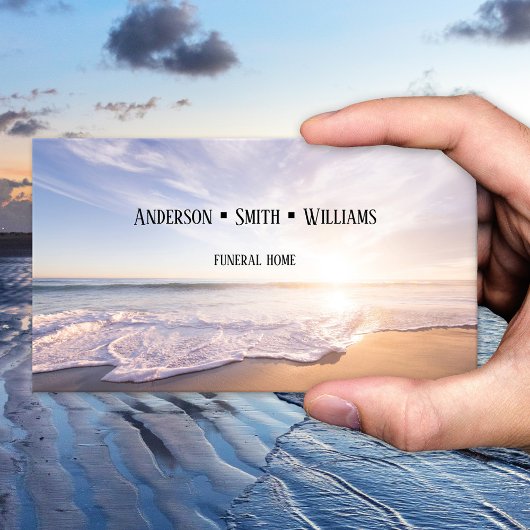 Beach Funeral Cremation Services Visitekaartje