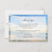 Beach Funeral - Hartelijk dank | Memorial Card Bedankkaart (Voorkant)