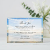 Beach Funeral - Hartelijk dank | Memorial Card Bedankkaart (Staand voorkant)