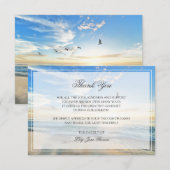 Beach Funeral - Hartelijk dank | Memorial Card Bedankkaart (Voorkant / Achterkant)