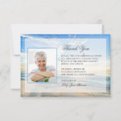 Beach Funeral - Hartelijk dank | Memorial Card Bedankkaart (Voorkant)