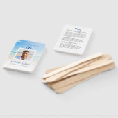 Beach Funeral Memorial Hand Fan Handwaaier (Niet-gemonteerd)