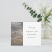 Beach Funeral / Memorial Hartelijk dank voor uw pl Kaart (Staand voorkant)