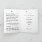 Beach Funeral Memorial Programme Kaart (Binnen)