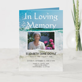 Beach Funeral Programme | Dienstenvolgorde Programma