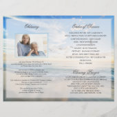 Beach Funeral Programme | In het liefdevol geheuge Flyer (Achterkant)