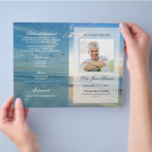 Beach Funeral Programme | In het liefdevol geheuge Flyer (Hand)