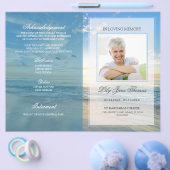Beach Funeral Programme | In het liefdevol geheuge Flyer (Enkel)