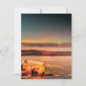 Beach Funeral Sympathie foto Bedankkaart (Achterkant)