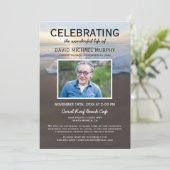 Beach Funeral | Viering van de foto van Life Kaart (Staand voorkant)