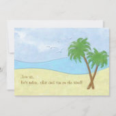 Beach Gathering-uitnodiging Kaart (Voorkant)