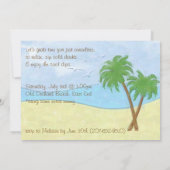 Beach Gathering-uitnodiging Kaart (Achterkant)