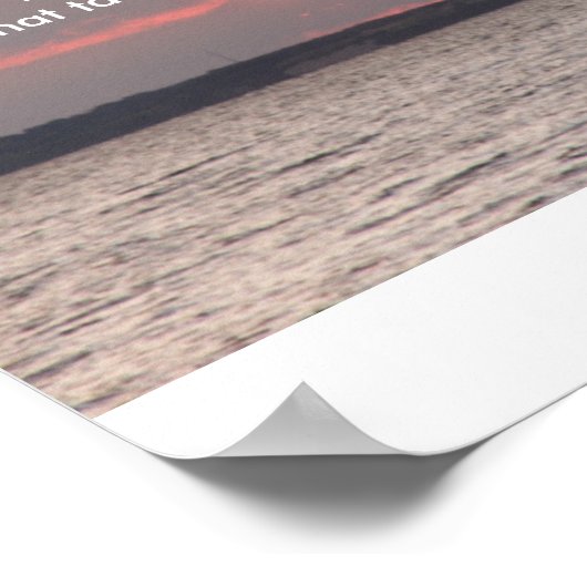 Beach geïnspireerd poster (Hoek)