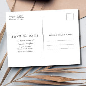 Beach gelofte verlenging Save the date Aankondigingskaart