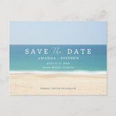 Beach gelofte verlenging Save the date Aankondigingskaart (Voorkant)