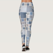 Beach Geometric Waterverf Pattern Legging (Achterkant)
