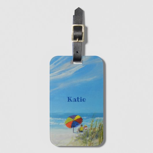 Beach Getaway Bagagelabel (Voorkant (verticaal))