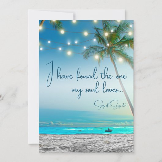 Beach gevonden één bron houdt van tropisch sparen  aankondiging (Voorkant)