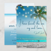 Beach gevonden één bron houdt van tropisch sparen  aankondiging (Voorkant / Achterkant)