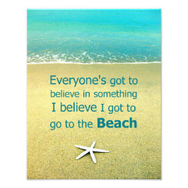 Beach Gezegde Starfish Foto Afdruk