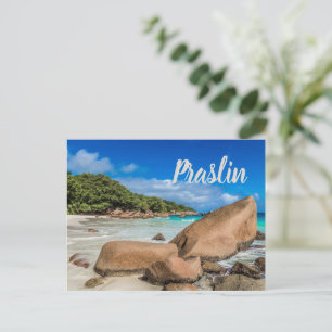 Beach Gift Praslin Seychellen Island Anse Lazio Briefkaart