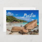 Beach Gift Praslin Seychellen Island Anse Lazio Briefkaart (Voorkant / Achterkant)