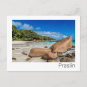Beach Gift Praslin Seychellen Island Anse Lazio Feestdagenkaart (Voorkant)