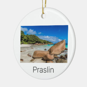 Beach Gift Praslin Seychellen Island Anse Lazio Keramisch Ornament