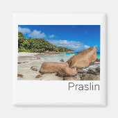 Beach Gift Praslin Seychellen Island Anse Lazio Magneet (Voorkant)
