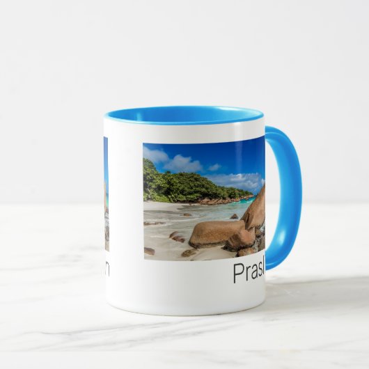 Beach Gift Praslin Seychellen Island Anse Lazio Mok (Voorkant rechts)