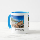 Beach Gift Praslin Seychellen Island Anse Lazio Mok (Voorkant links)