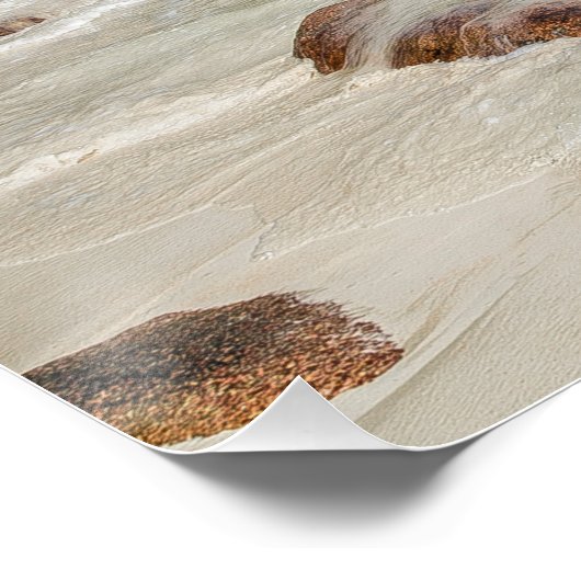 Beach Gift Praslin Seychellen Island Anse Lazio Perfect Poster (Hoek)