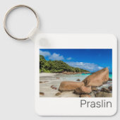 Beach Gift Praslin Seychellen Island Anse Lazio Sleutelhanger (Voorkant)