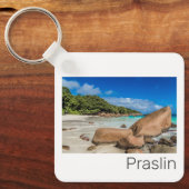 Beach Gift Praslin Seychellen Island Anse Lazio Sleutelhanger (Voorkant)