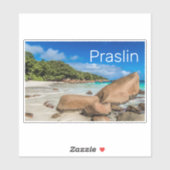 Beach Gift Praslin Seychellen Island Anse Lazio Sticker (Vel)