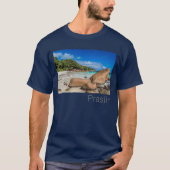 Beach Gift Praslin Seychellen Island Anse Lazio T-shirt (Voorkant)
