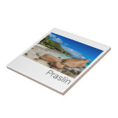 Beach Gift Praslin Seychellen Island Anse Lazio Tegeltje (Zijkant)