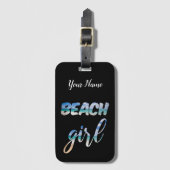 Beach Girl Bagagelabel (Voorkant (verticaal))