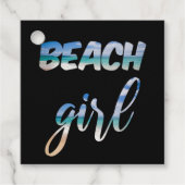 Beach Girl Bedankjes Labels (Voorkant)