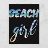 Beach Girl Briefkaart (Voorkant)