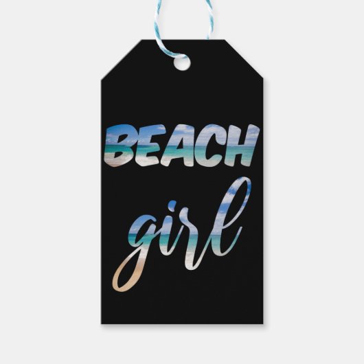 Beach Girl Cadeaulabel (Voorkant)