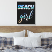 Beach Girl Canvas Afdruk (Insitu (Slaapkamer))