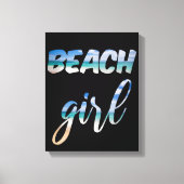 Beach Girl Canvas Afdruk (Voorkant)