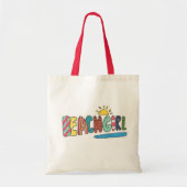 Beach Girl Canvas tas (Voorkant)