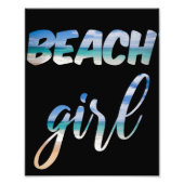 Beach Girl Foto Afdruk (Voorkant)