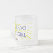 Beach Girl Matglas Koffiemok (Voorkant links)