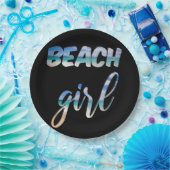 Beach Girl Papieren Bordje (Feest)
