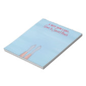 Beach Girl Personalized Cool Lake Ocean Cabin Notitieblok (Linkerzijde)