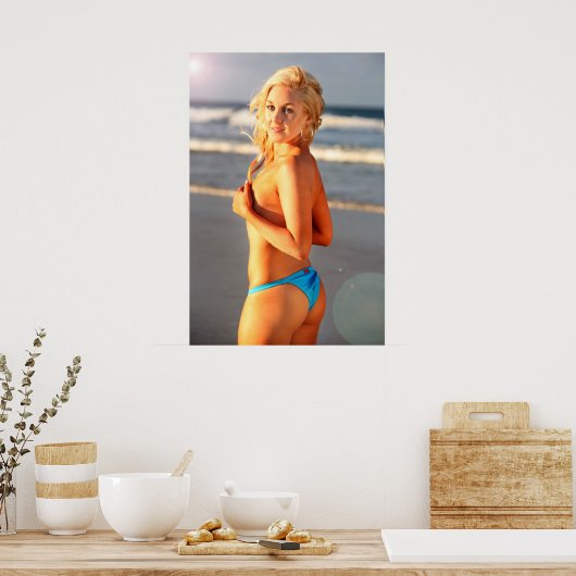 Beach Girl Poster (Keuken)
